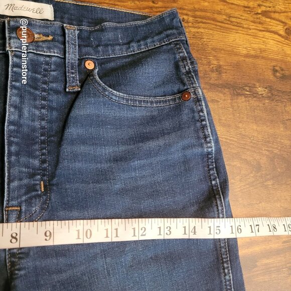 Madewell Jeans 27 P Skinny 10" High Rise Hayes Wash Tummy Control Stretch Denim - Picture 10 of 14